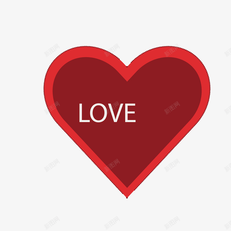 爱心图标矢量图eps_新图网 https://ixintu.com love 心 情人节 红色 矢量图