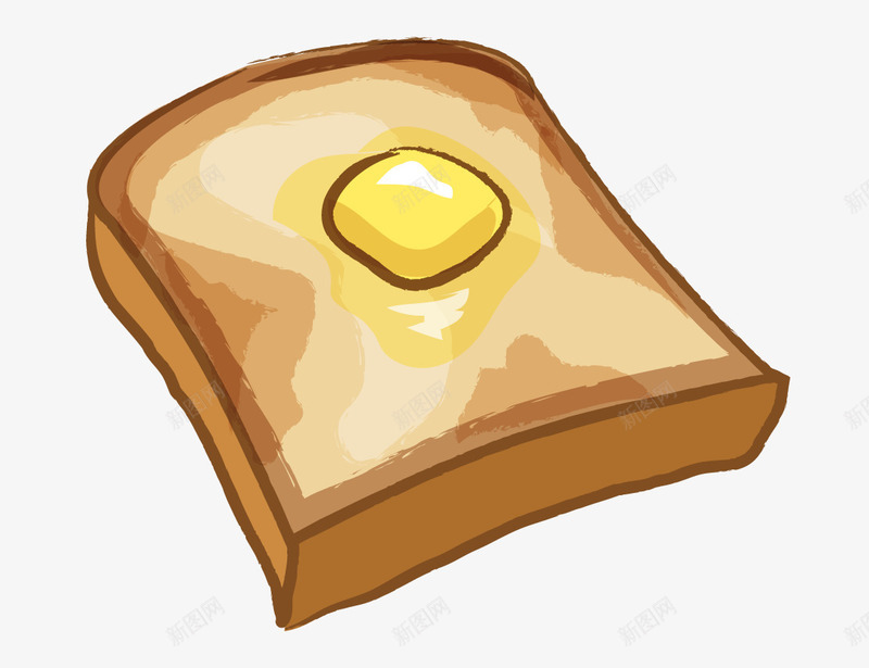 手绘卡通吐司面包和煎蛋png免抠素材_新图网 https://ixintu.com 卡通美食封面设计 吐司面包和煎蛋 广告设计 海报设计 美食 美食海报设计 西式快餐