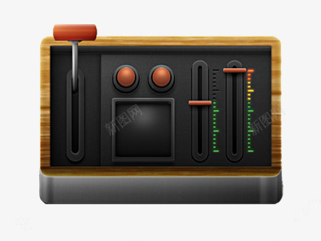 电子机器开关图png免抠素材_新图网 https://ixintu.com Ui素材 免费 创意 按钮设计 金属质感