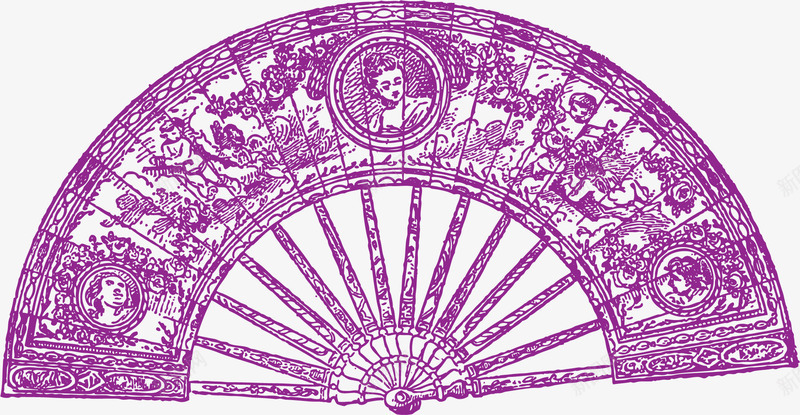 羽毛扇手绘png免抠素材_新图网 https://ixintu.com 徒手绘制 手绘 线条绘制 羽毛扇 钢笔手绘 钢笔画画