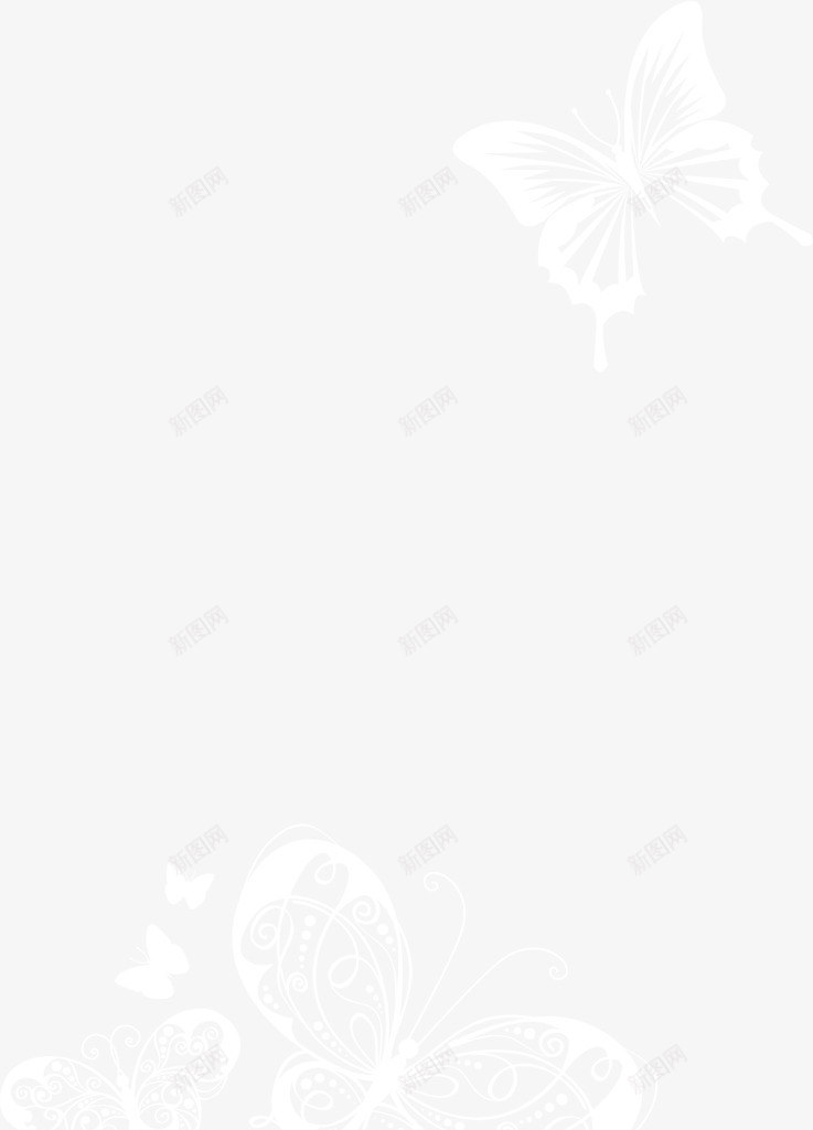七夕元素白色蝴蝶png免抠素材_新图网 https://ixintu.com 元素 白色 蝴蝶