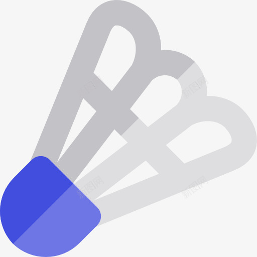 羽毛球图标png_新图网 https://ixintu.com 体育设备 羽毛球 踢毽子