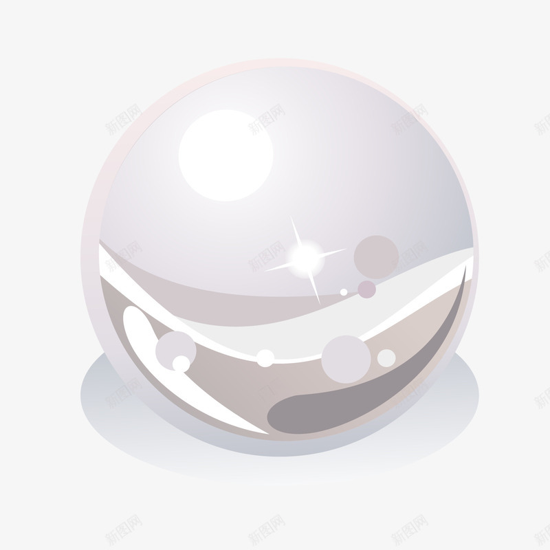 白色卡通珍珠png免抠素材_新图网 https://ixintu.com 卡通珍珠 圆形珍珠 白色珍珠 背景装饰 饰品