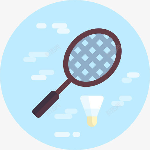 羽毛球图标png_新图网 https://ixintu.com 体育 体育竞赛 奥运会 小鸟 羽毛球