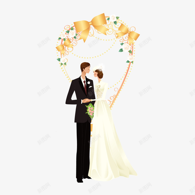 唯美漂亮的婚纱新娘png免抠素材_新图网 https://ixintu.com 婚庆 婚礼 婚纱 嫁 新娘 漂亮 潮流 爱情 爱情誓言 结婚照 美丽 背景 花纹