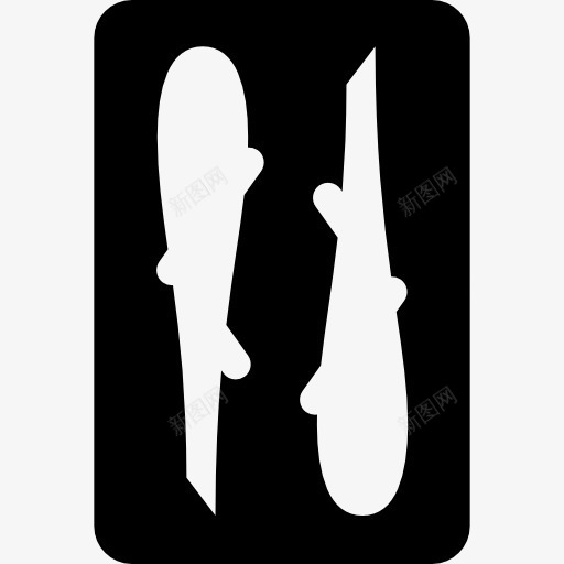 两个俱乐部图标png_新图网 https://ixintu.com 卡 西班牙甲板 西班牙语 赌博 赌徒