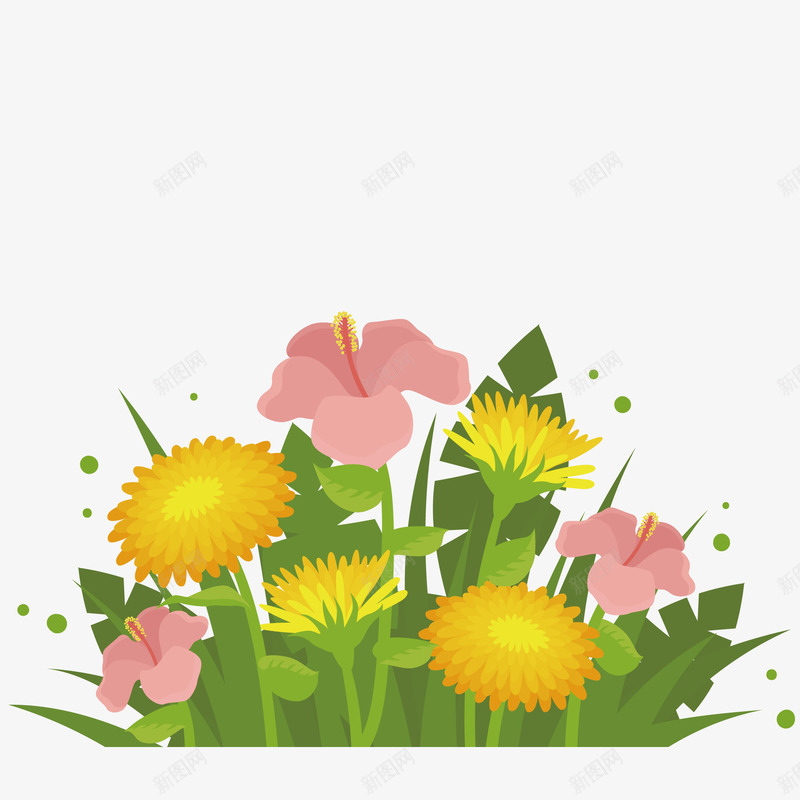 创意漂亮卡通微立体花卉png免抠素材_新图网 https://ixintu.com 卡通 卡通花饰 圆形 手绘花卉 春季赏花 漂亮花圈 玫瑰 玫瑰花环 百合 花卉 花朵 花枝树枝桃枝 花环花圈 花藤 花边框 鲜花朵朵