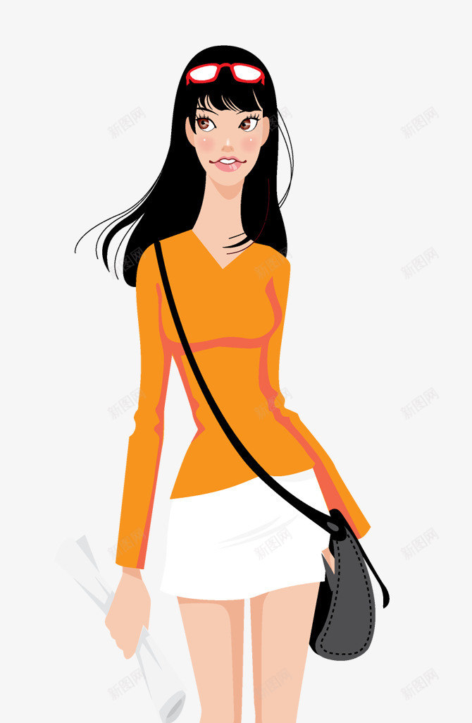 人物剪影卡通欧美美女png免抠素材_新图网 https://ixintu.com 卡通 卡通图片 手绘美女图片 欧美女孩 欧美女孩剪影 西方女孩剪影
