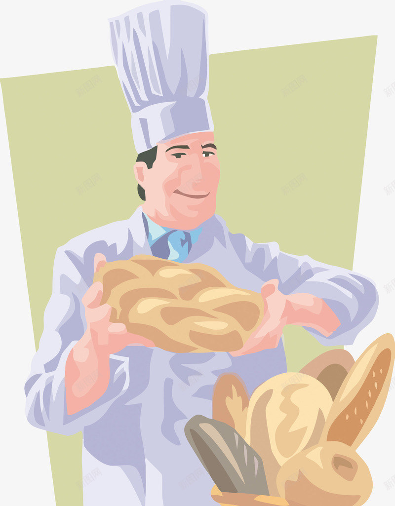 西点师png免抠素材_新图网 https://ixintu.com PNG PNG免费下载 PNG图片 PNG矢量 卡通 厨师 扁平化 糕点 糕点师 西点师 面包