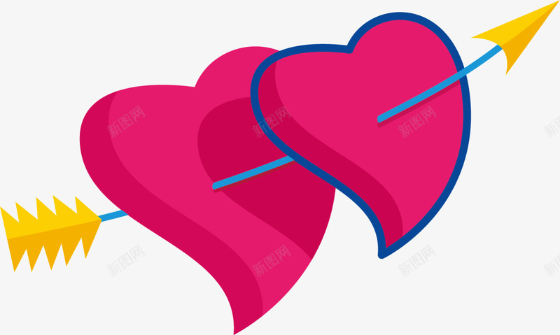 情人节红色一箭穿心png免抠素材_新图网 https://ixintu.com LOVE 一箭穿心 婚庆 心形 情人节 浪漫 爱情
