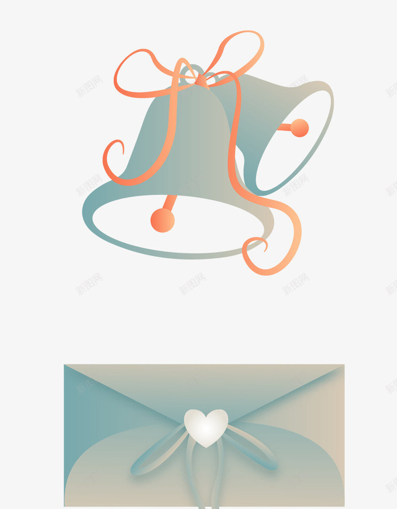 卡通婚礼png免抠素材_新图网 https://ixintu.com 信封 卡通 婚礼 守护一生 永恒 爱情 结婚 钻石 铃铛