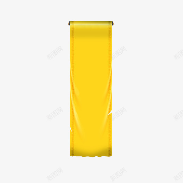 黄色底框png免抠素材_新图网 https://ixintu.com 中国元素 中国风文字框 卷轴 古风 方形