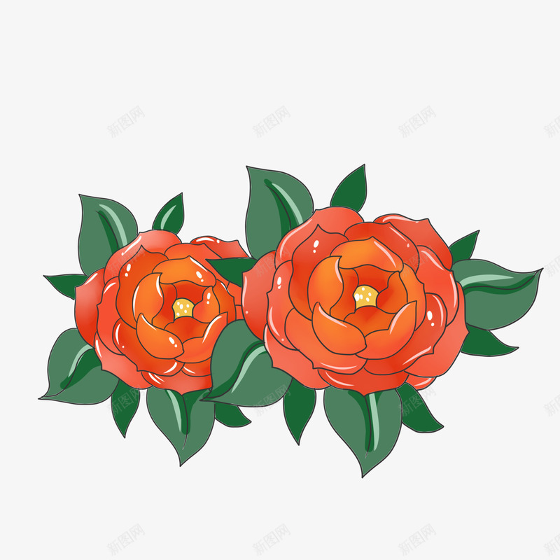 手绘玫瑰花漂亮元素png免抠素材_新图网 https://ixintu.com 元素 免扣 手绘 玫瑰花