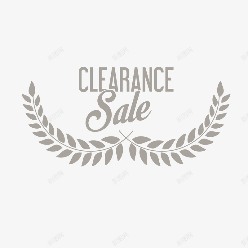 sale标签矢量图ai免抠素材_新图网 https://ixintu.com 促销 打折 标签 树叶 矢量图