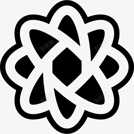 玫瑰盛开的8瓣图标png_新图网 https://ixintu.com 玫瑰 自然 花 花园 花朵绽放 花瓣
