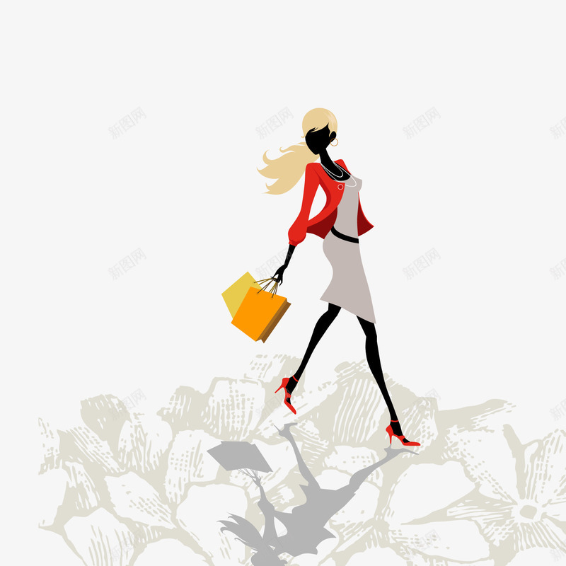 时尚优雅女人png免抠素材_新图网 https://ixintu.com 人物剪影 优雅女人 图片 女性线稿 时尚优雅女人 潮流女性 素材 美女