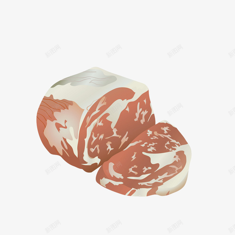 手绘新鲜肉效果图png免抠素材_新图网 https://ixintu.com 冷鲜肉 效果图 新鲜肉类 猪肉 生鲜手绘 雪花肉