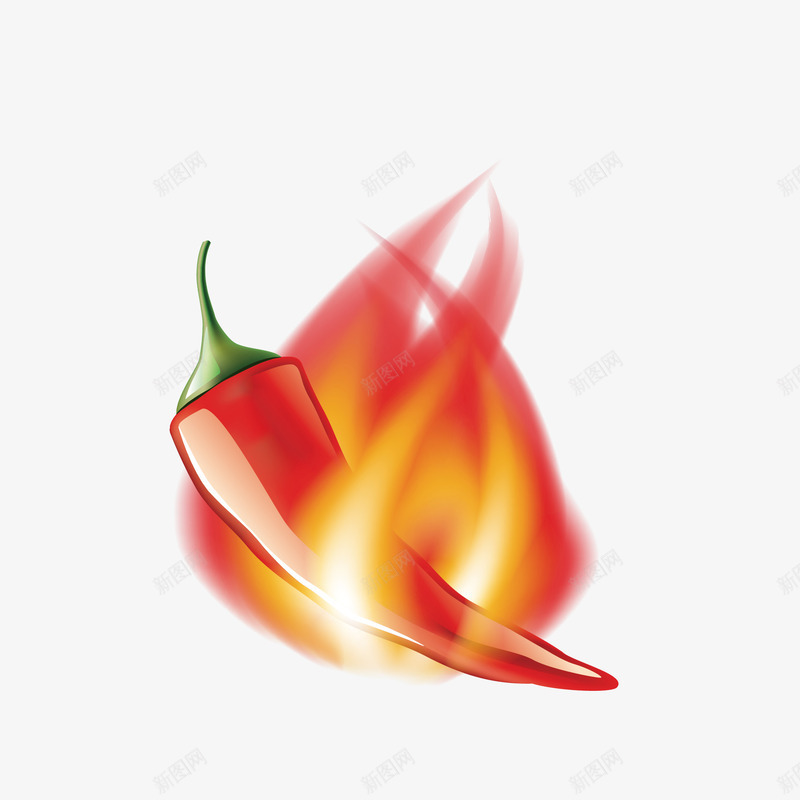 火红的卡通小辣椒png免抠素材_新图网 https://ixintu.com 免抠图 卡通辣椒 效果图 火焰 装饰图 装饰画 辣椒 食材