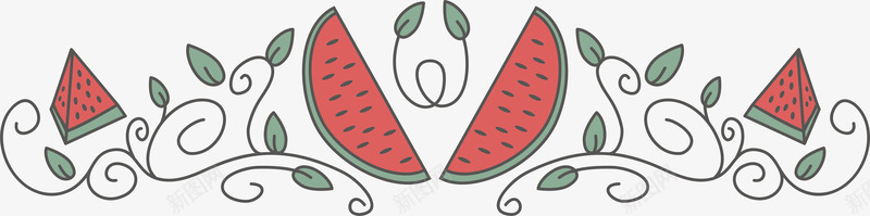 西瓜疼标题框矢量图eps免抠素材_新图网 https://ixintu.com 浪漫花藤 矢量png 矢量图 花藤标题框 装饰花藤 西瓜 西瓜疼 西瓜邮票