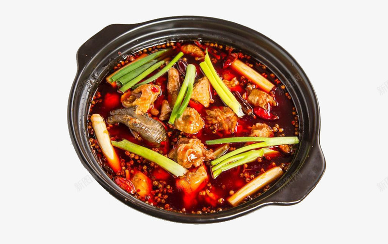 砂锅辣子鸡png免抠素材_新图网 https://ixintu.com 中式菜品 家常菜 砂锅辣子鸡 美味 美食