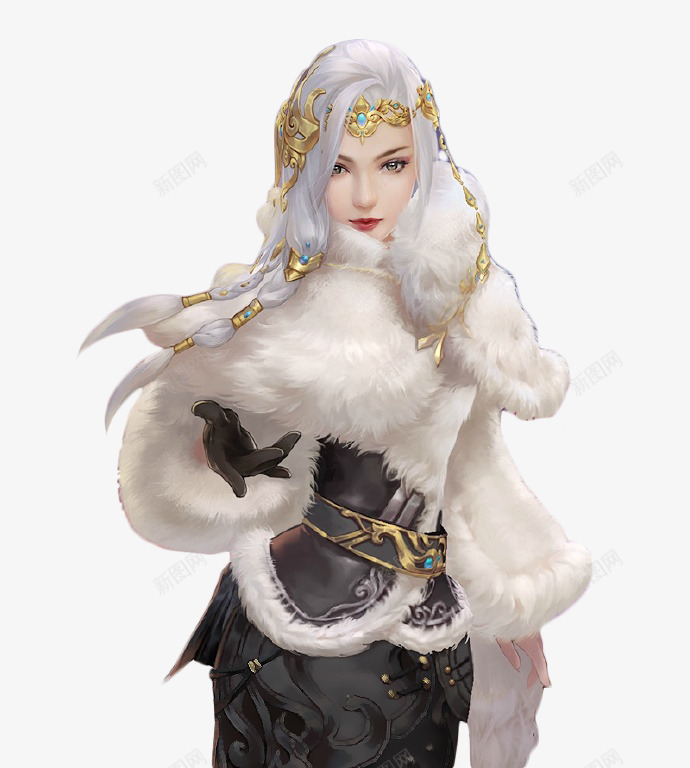 白色游戏梦幻人物png免抠素材_新图网 https://ixintu.com 人物 梦幻 游戏 白色