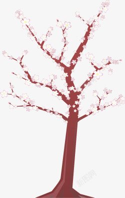 浪漫美丽日本樱花矢量图素材