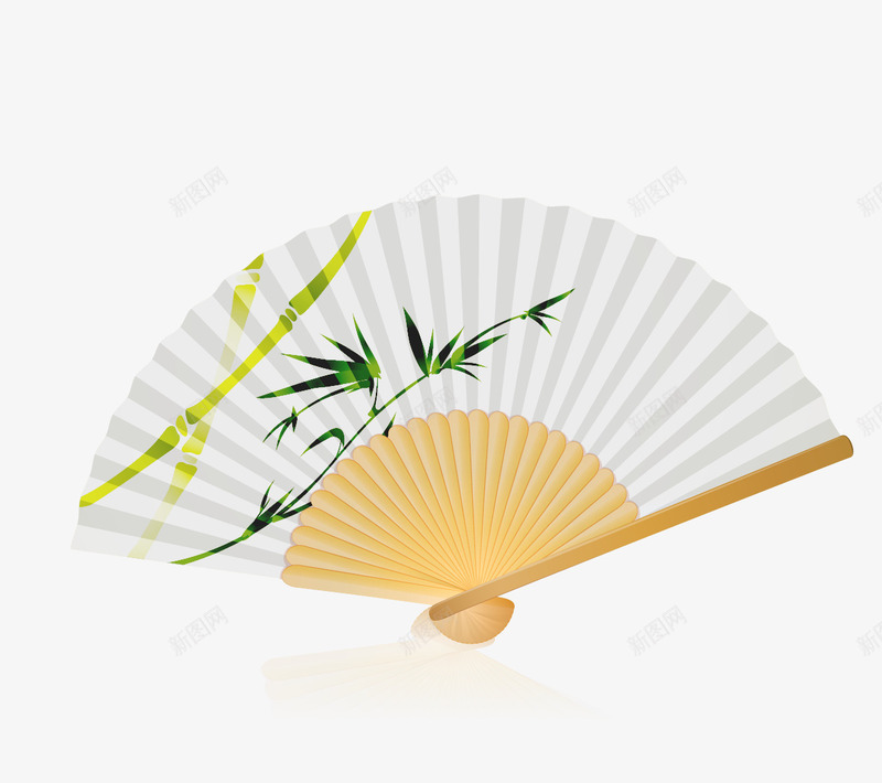 卡通折扇png免抠素材_新图网 https://ixintu.com 中式 卡通 折扇