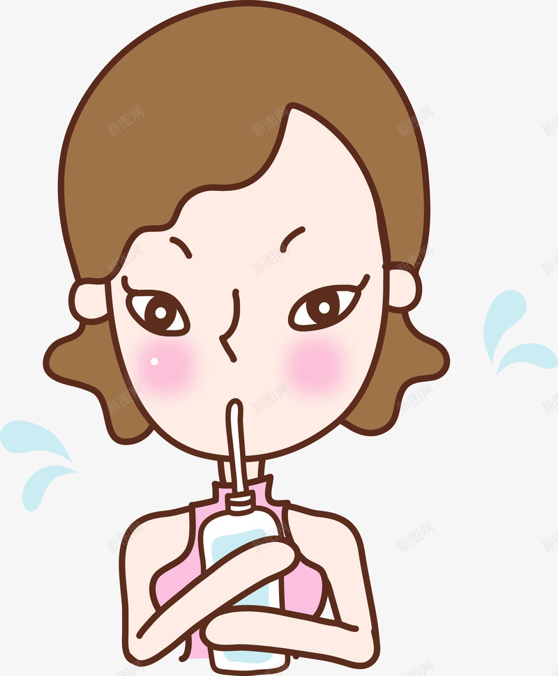 美女喝牛奶矢量图ai免抠素材_新图网 https://ixintu.com 动漫人物 卡通 喝牛奶 喝牛奶的女孩 女人 女孩 女性 妈妈 牛奶 美女 老师 矢量图