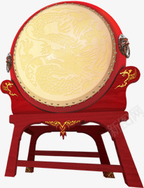红色中式大鼓png免抠素材_新图网 https://ixintu.com 中式 大鼓 红色 设计