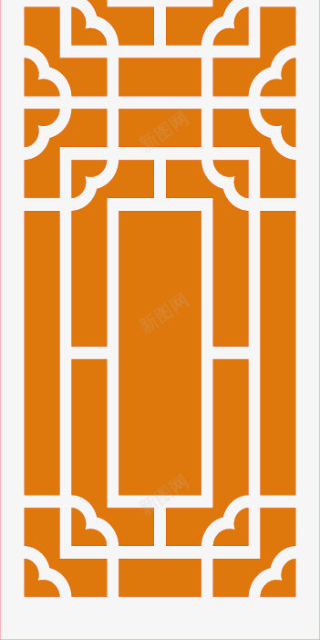 黄色的古典古风窗棂png免抠素材_新图网 https://ixintu.com 中国风窗棂 中式窗棂 卡通 古代窗棂 古典古风窗棂 古典窗棂 黄色