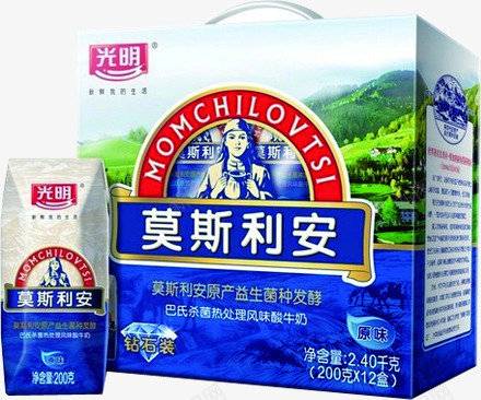 莫斯利安蓝色酸奶包装png免抠素材_新图网 https://ixintu.com 包装 蓝色 酸奶