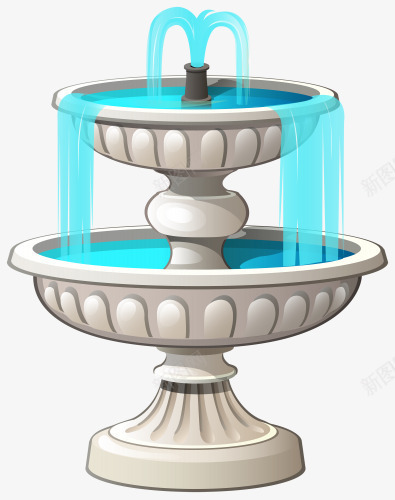 浪漫卡通的小喷泉png免抠素材_新图网 https://ixintu.com 叠加 喷池 喷泉 喷泉免抠平面图 城堡 插画喷泉 梦幻 水池大理石 流水 浪漫
