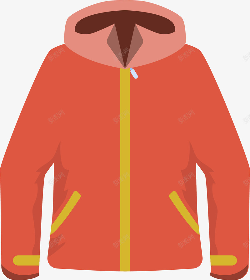 红色拉链外套矢量图ai免抠素材_新图网 https://ixintu.com 中式服装 外套 拉链外套 服装 服饰 着装 红色 衣 衣服 衣着 裙子 矢量图