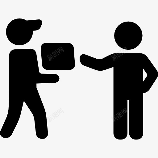 发货人图标png_新图网 https://ixintu.com 交货 人 包装 盒 箱 贴的人