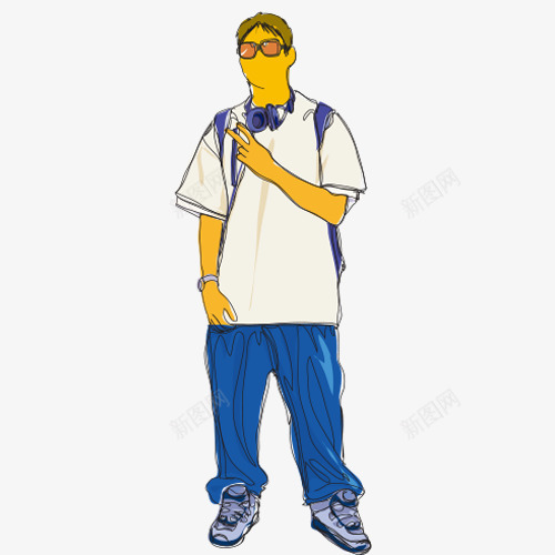 人物插画png免抠素材_新图网 https://ixintu.com 人物插画 手绘服装 抽象画 效果图 时装 服装 服装效果图 速写