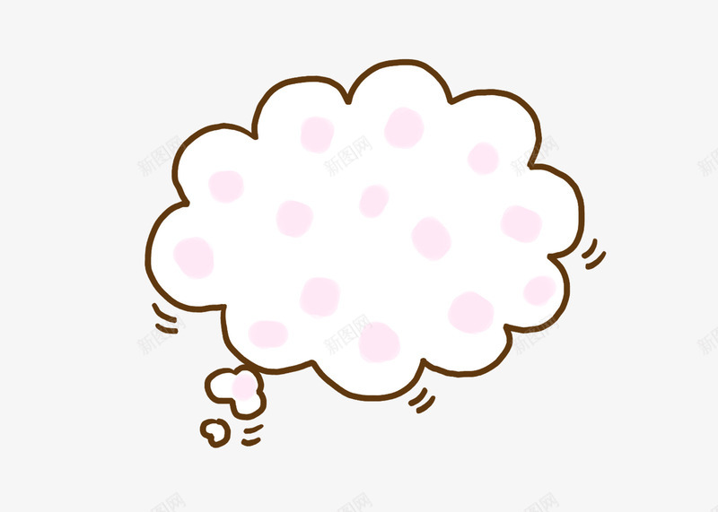时尚卡通气泡对话框png免抠素材_新图网 https://ixintu.com 云朵 卡通时尚 可爱对话框 对话气泡