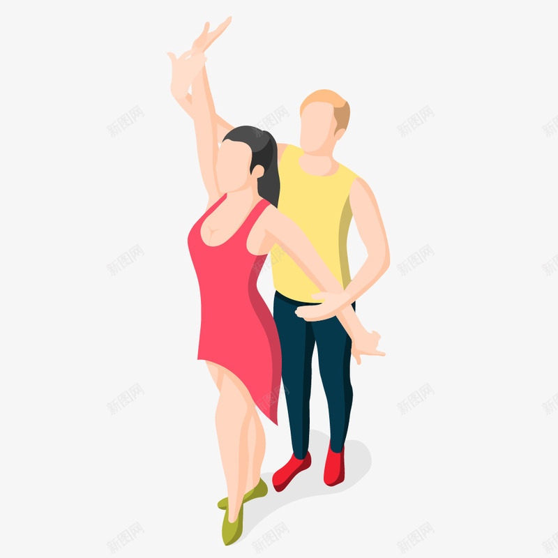 学习健身的卡通人物png免抠素材_新图网 https://ixintu.com 人物 体操 健身 卡通人物 手绘人物 效果图