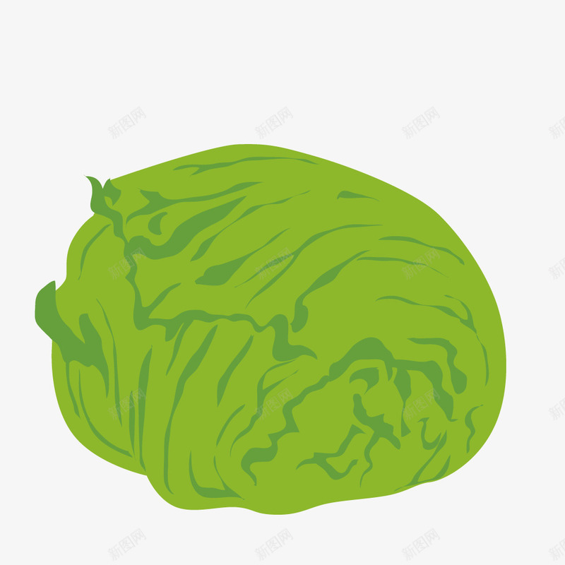绿色的卡通生菜装饰png免抠素材_新图网 https://ixintu.com 卡通生菜 效果图 生菜 生菜装饰 绿色蔬菜 蔬菜