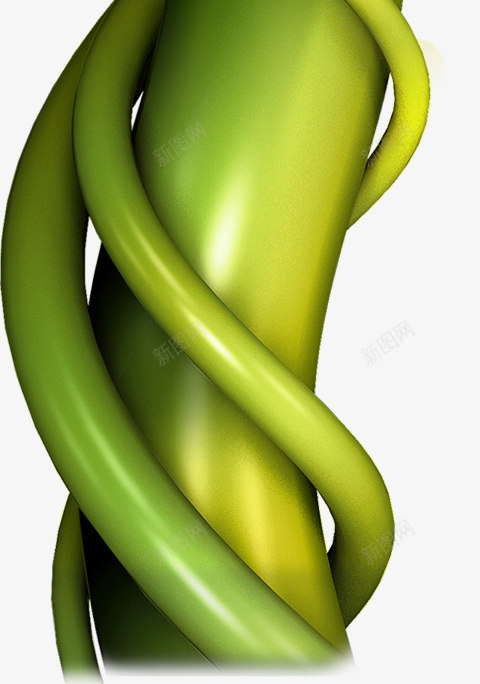 梦幻绿色卡通树藤png免抠素材_新图网 https://ixintu.com 卡通 树藤 梦幻 绿色