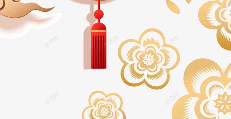 2018祥云灯笼png免抠素材_新图网 https://ixintu.com 免抠图 效果图 祥云 红灯笼 红色2018 装饰图 装饰画