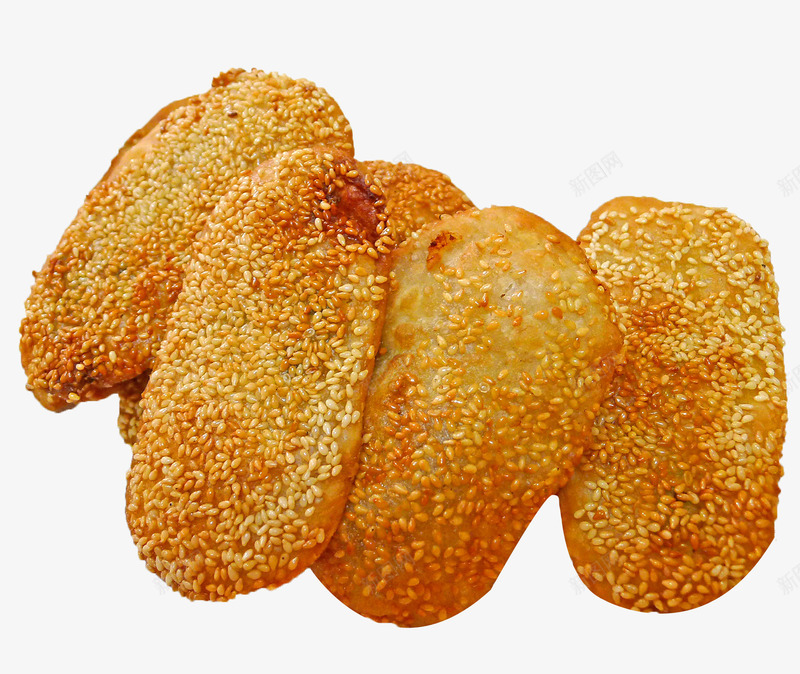 香脆芝麻饼png免抠素材_新图网 https://ixintu.com 中式糕点 产品实物 油炸 糕点 芝麻 芝麻饼 食品 食物 香脆