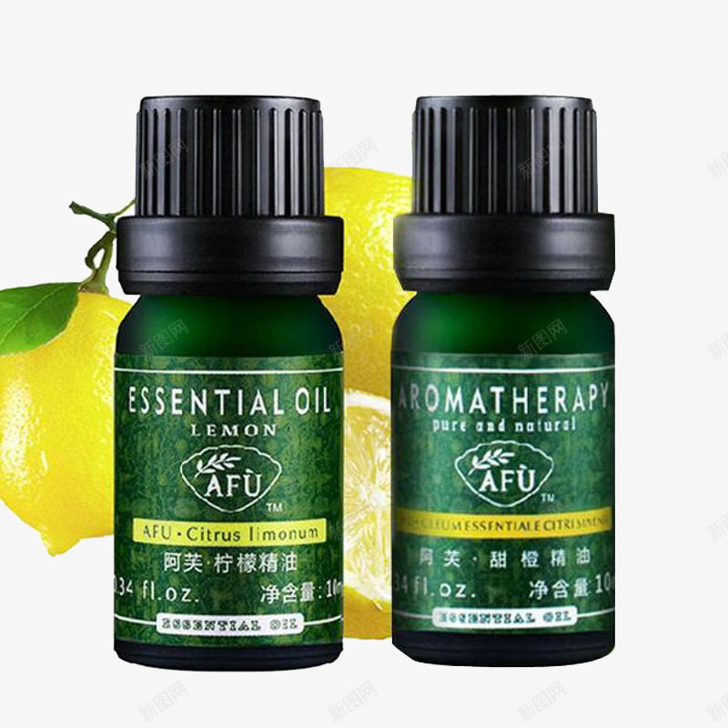 阿芙甜橙柠檬精油png免抠素材_新图网 https://ixintu.com afu 产品实物 单方 护肤 植物 油 美容 芳疗 阿芙