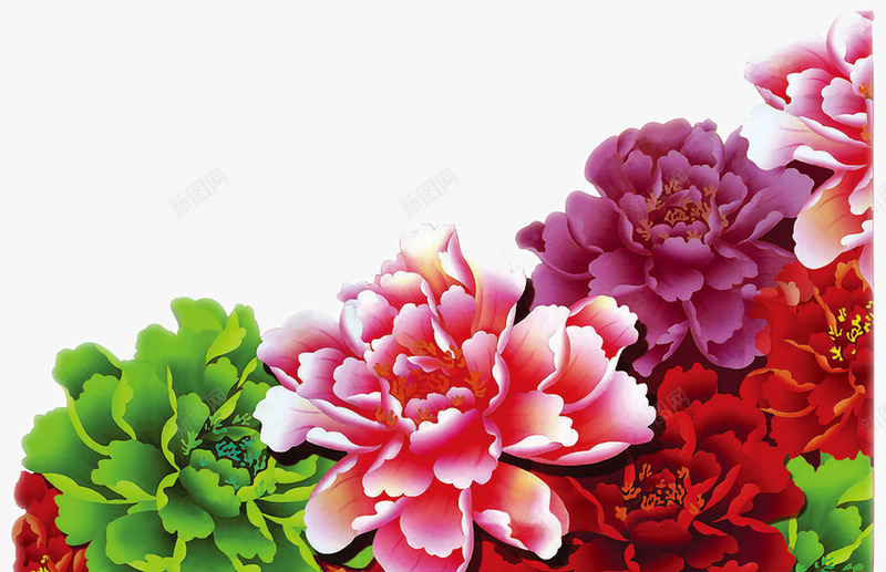 中式喜庆祥和花朵装饰png免抠素材_新图网 https://ixintu.com 中式 喜庆 祥和 花朵 装饰