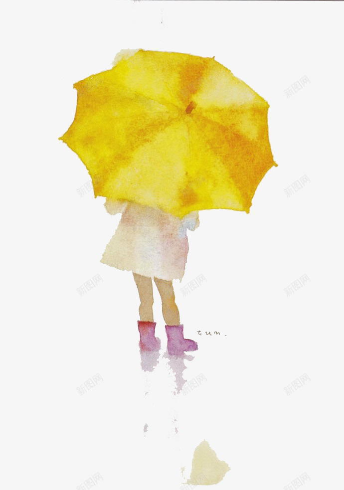 打伞的小女孩png免抠素材_新图网 https://ixintu.com 儿童插画 卡通 卡通人物 卡通动物 卡通素材 可爱 故事插画 梦幻 森林系 童话