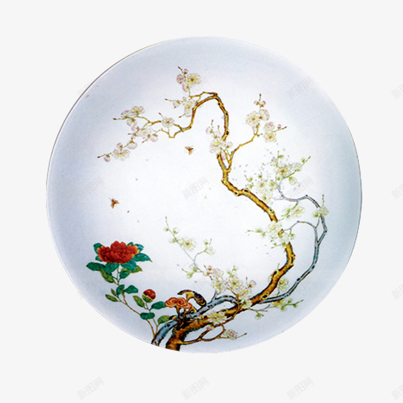 古风圆盘png免抠素材_新图网 https://ixintu.com 中国风 圆形 盘子
