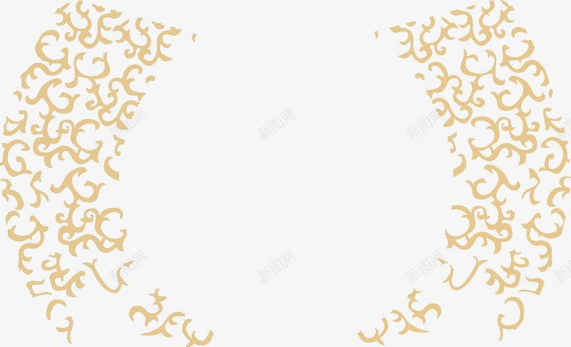 中式花纹黄色高贵png免抠素材_新图网 https://ixintu.com 中式 花纹 高贵 黄色