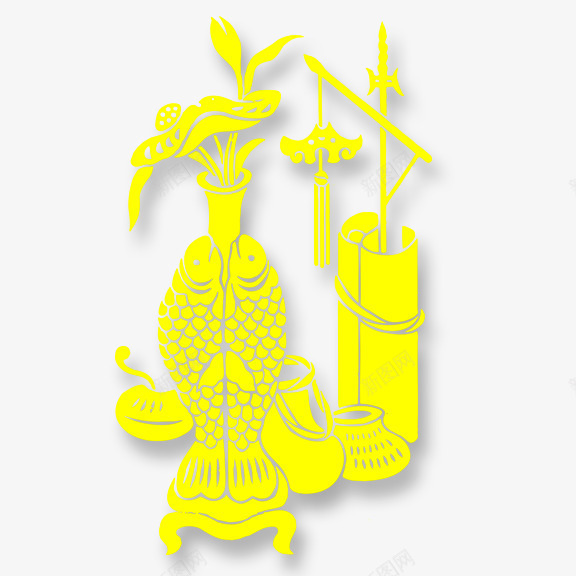 中国古典吉祥装饰花纹psd免抠素材_新图网 https://ixintu.com 中式 古典 吉祥 花纹 金色