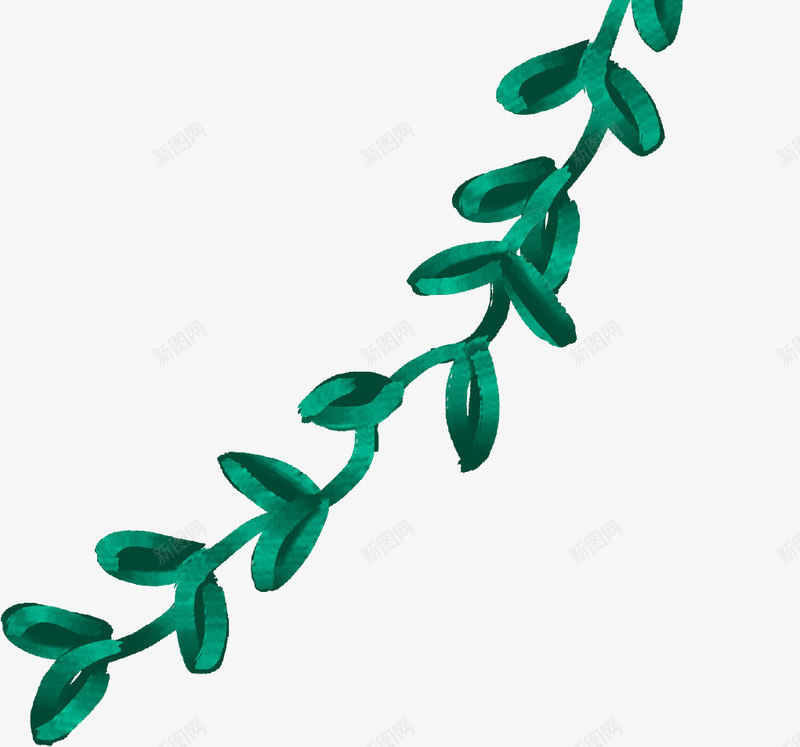 荧光水彩植物png免抠素材_新图网 https://ixintu.com 亮片 化妆品素材 夜光 水彩植物 清爽 绿叶 绿色 荧光
