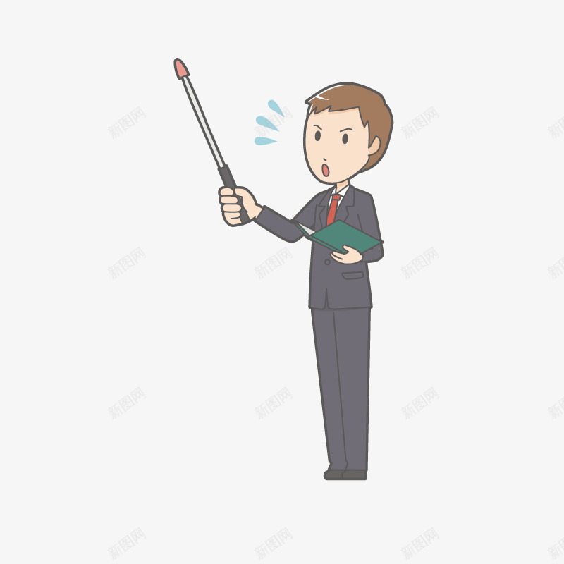 手绘卡通讲师人物png免抠素材_新图网 https://ixintu.com 免抠图 卡通人物 手绘人物 效果图 装饰图 装饰画 讲师
