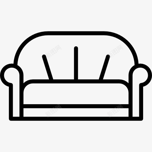 小沙发图标png_新图网 https://ixintu.com 家具 座椅 建筑 沙发